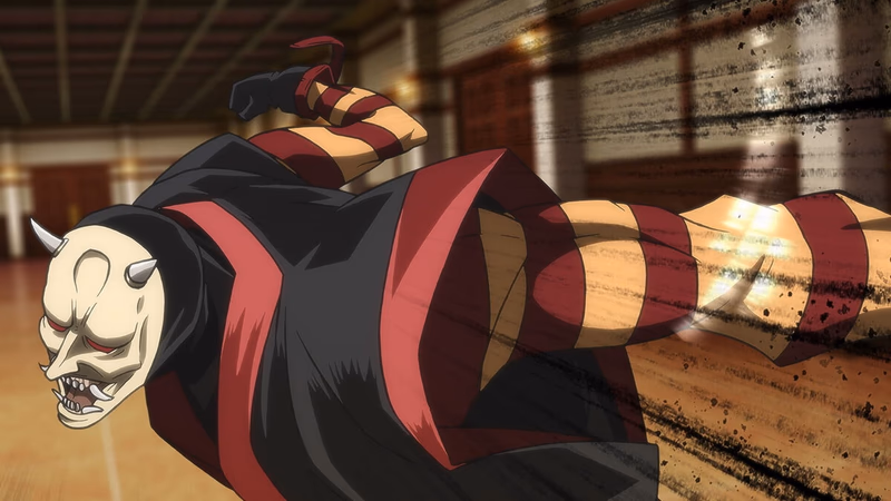 Der grimmige Hannya und der verwundete Shikijō