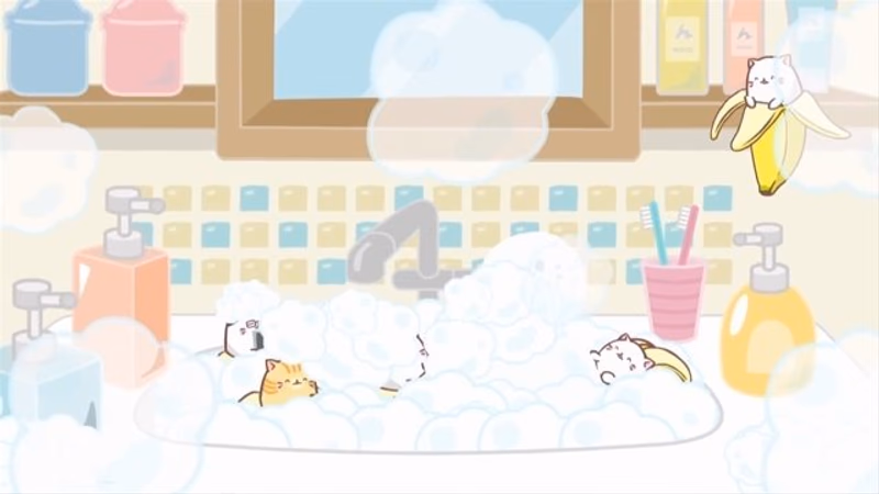 Bananya im Bad, Nya