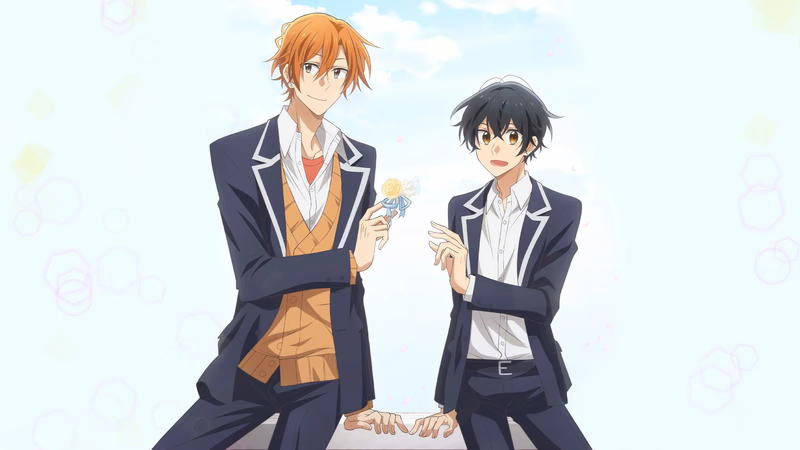 Eiga Sasaki to Miyano: Sotsugyou-hen Banner